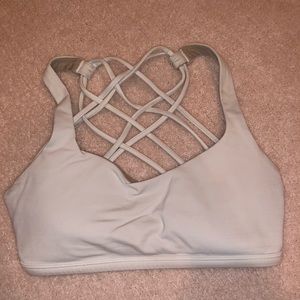 lululemon white free to be wild sports bra